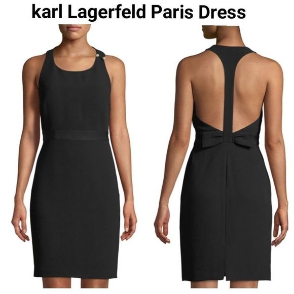 Karl Lagerfeld Dresses & Skirts - FINAL SALE Lagerfeld Paris Bow- Back Dress